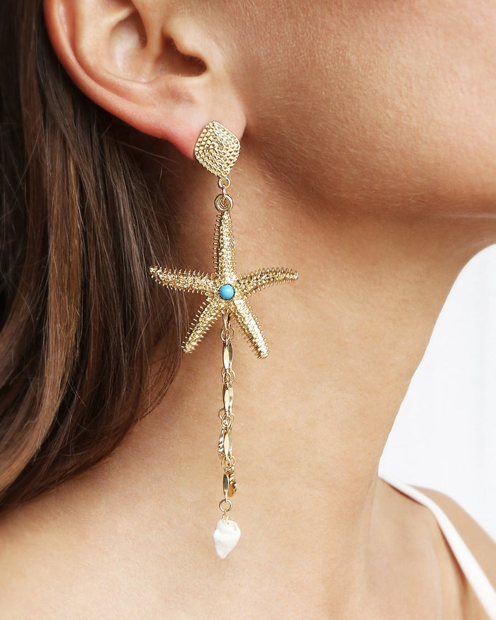 Starfish Seeker Drop Earrings