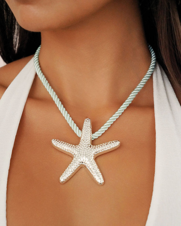 Starfish Statement Pendant Necklace