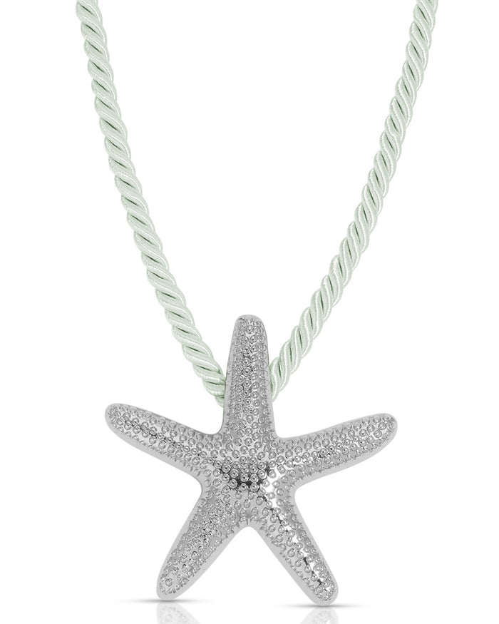 Seafoam Rope with Silver Plating / One Size