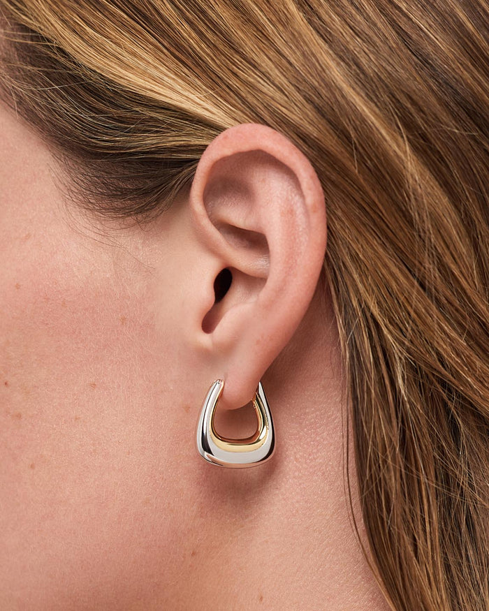 Statement Earrings - Dakota Two Tone