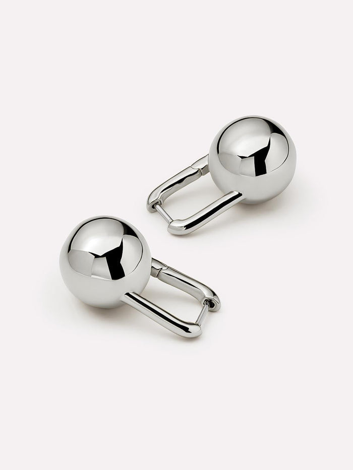 Statement Earrings - Perry Silver