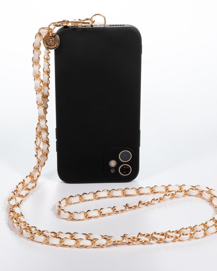 Summer White Gold Crossbody Phone Chain