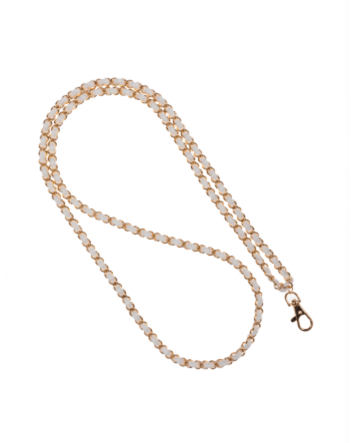 Summer White Gold Crossbody Phone Chain