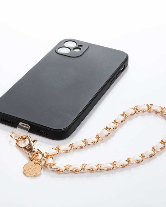Summer White Gold Phone Wristlet