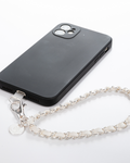 Summer White Silver Phone Wristlet
