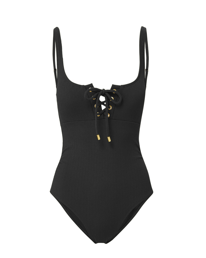 Taylor One Piece Black Texture