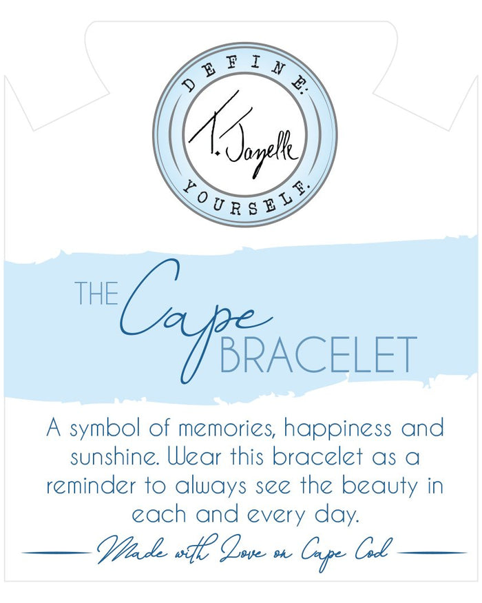 The Cape Bracelet - Silver Steel with Gold Ball