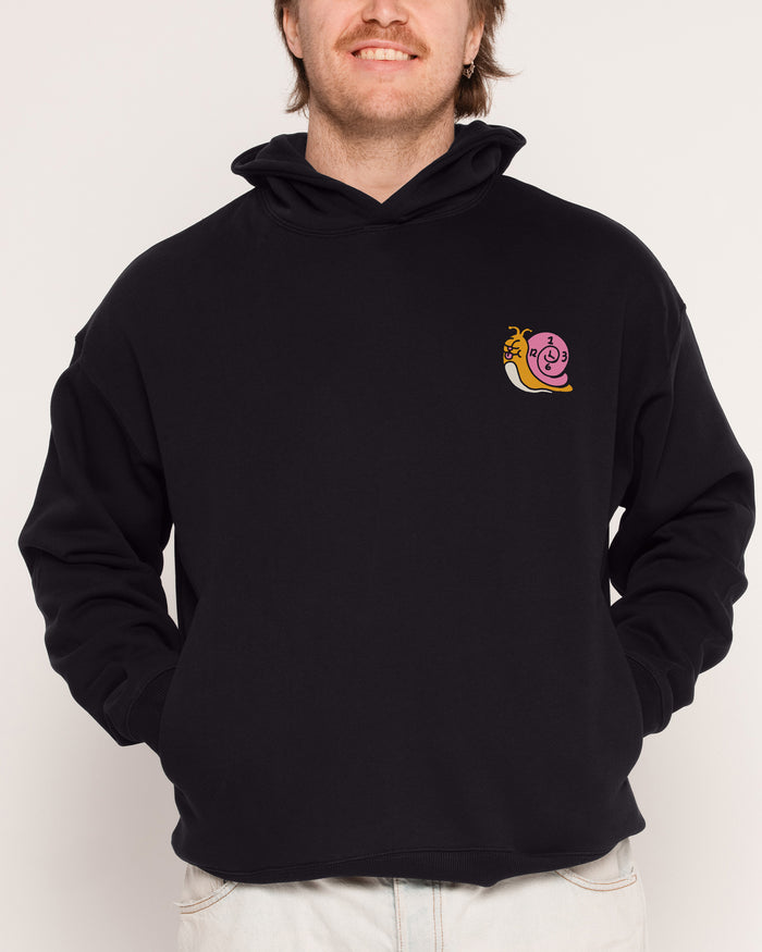Time is on My Side Front and Back Black Hoodie