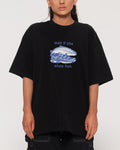 Well if the Shoe Fish Black Oversized Tee