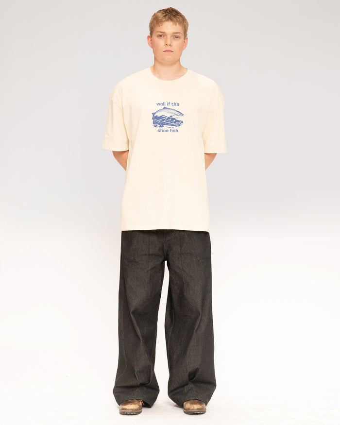 Well if the Shoe Fish Natural Oversized Tee