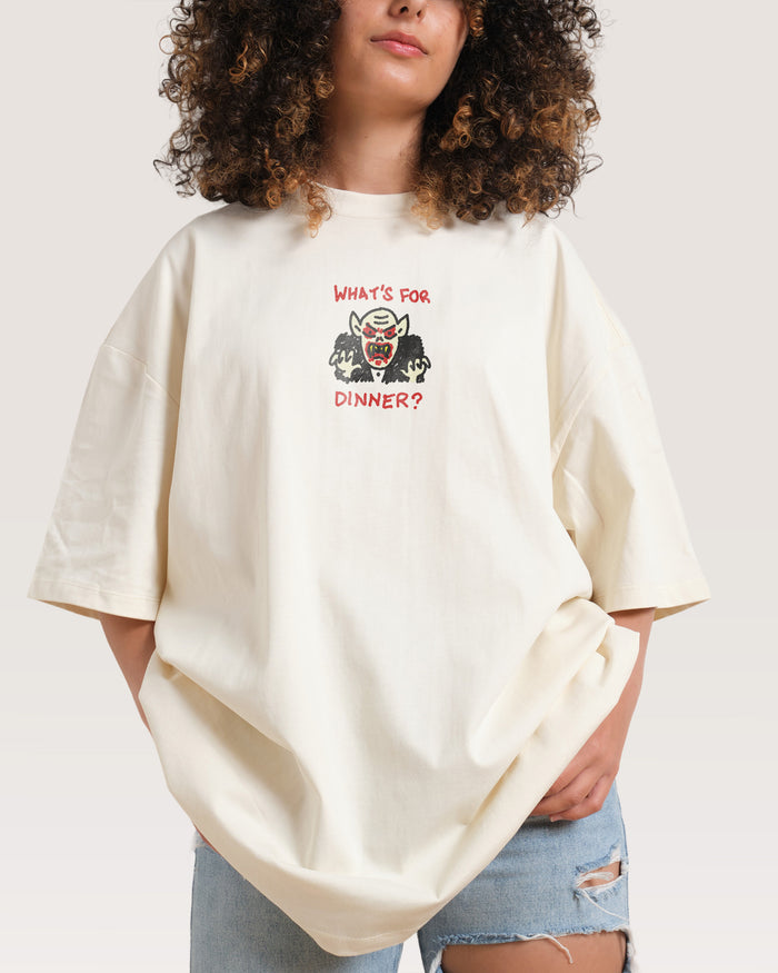What's For Dinner? Oversized Tee Australia