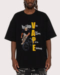 Yes I Vape Black Oversized Tee