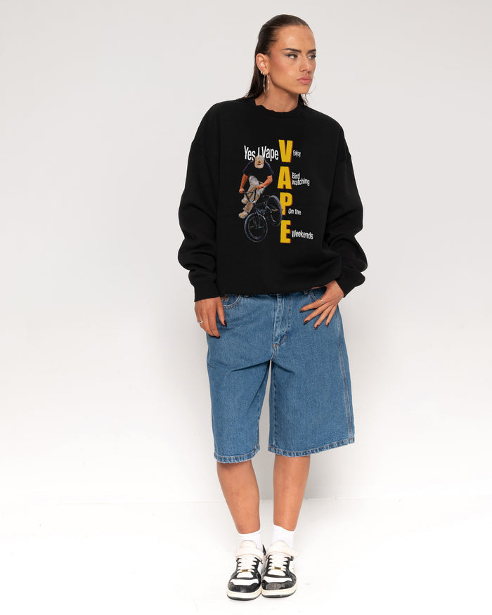 Yes I Vape Black Sweatshirt