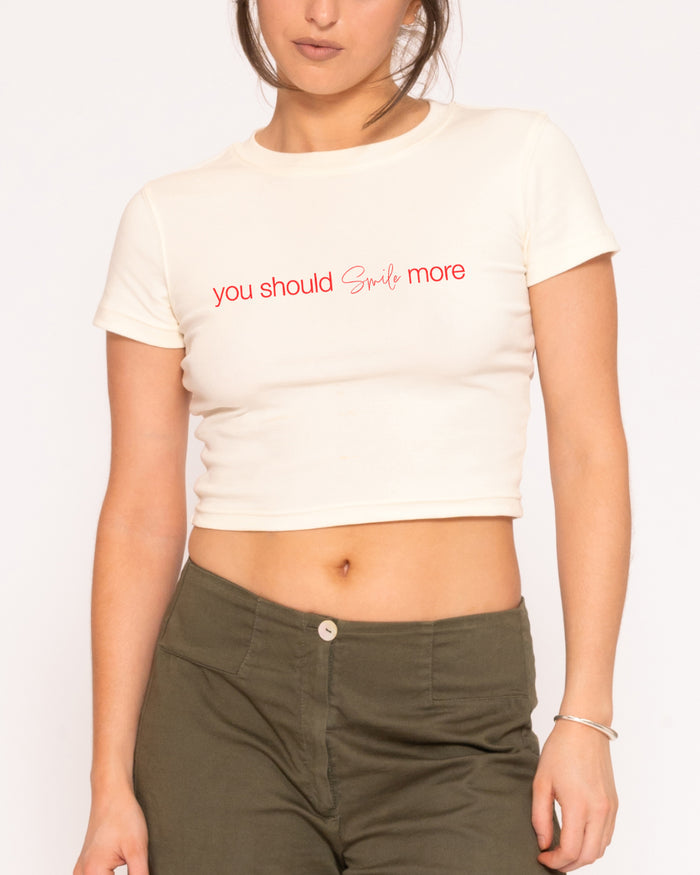 You Should Smile More Natural Baby Tee