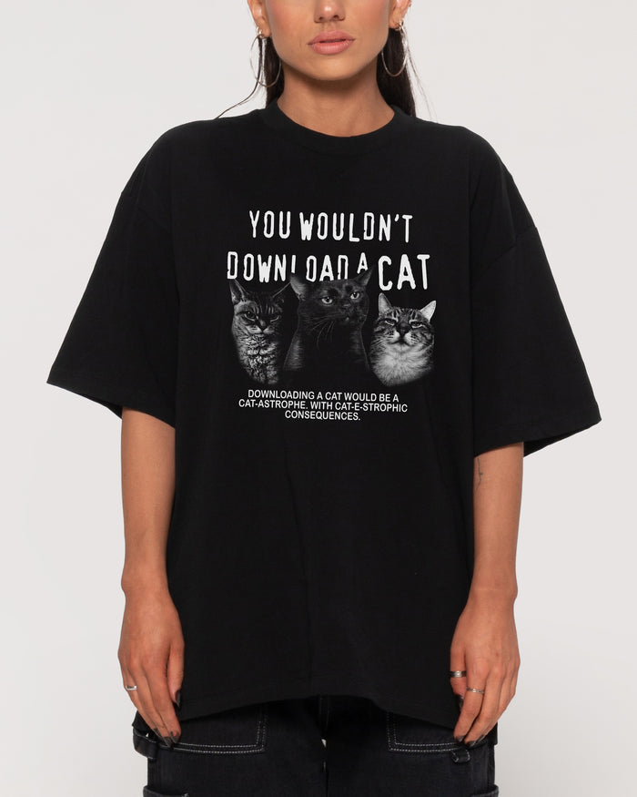 You Wouldn’t Download a Cat Oversized Tee