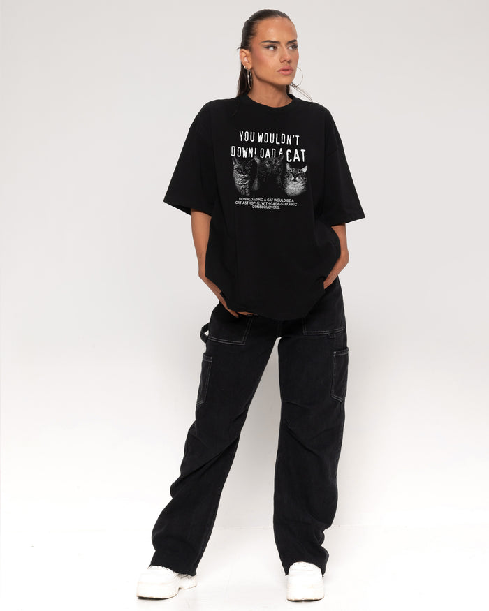 You Wouldn’t Download a Cat Oversized Tee